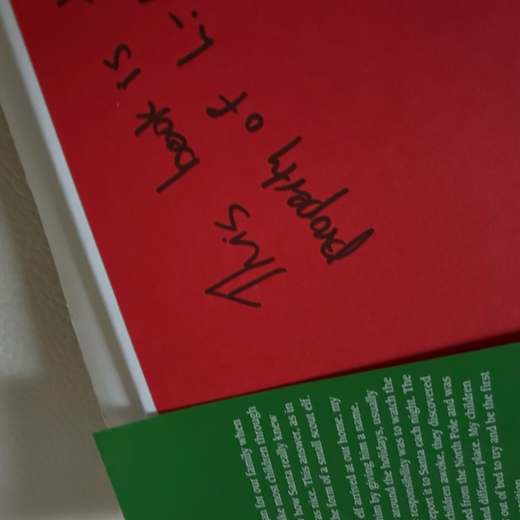Elf on the shelf book (only). Written inside front cover… - Picture 2 of 3